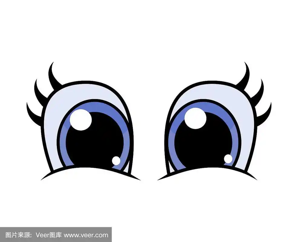 人的眼睛,矢量,动画片,白色,分离着色