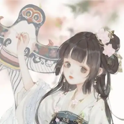 闺蜜头像手绘古风清新高清图片