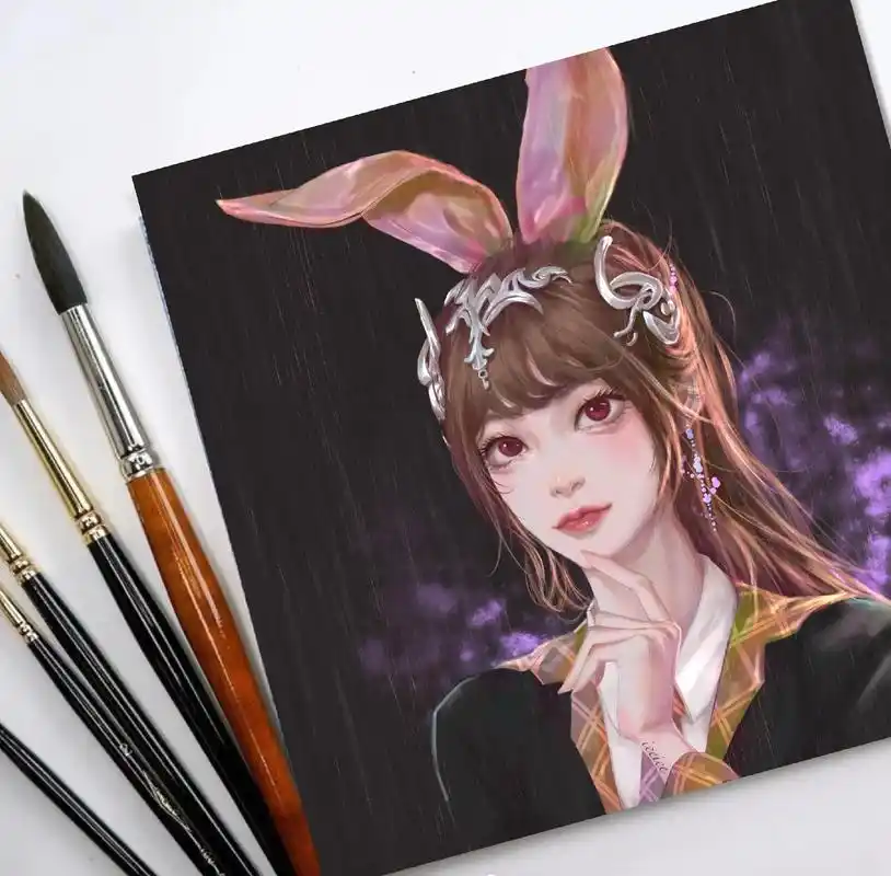 画画 #插画 画了两个小舞,你们更喜欢哪一张@dou 小助 - 抖音