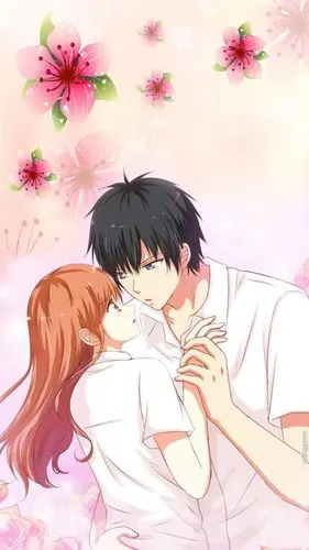漫画初恋微甜男女主角夏彩夕和莫泽阳高清情侣图片手机壁纸(2)