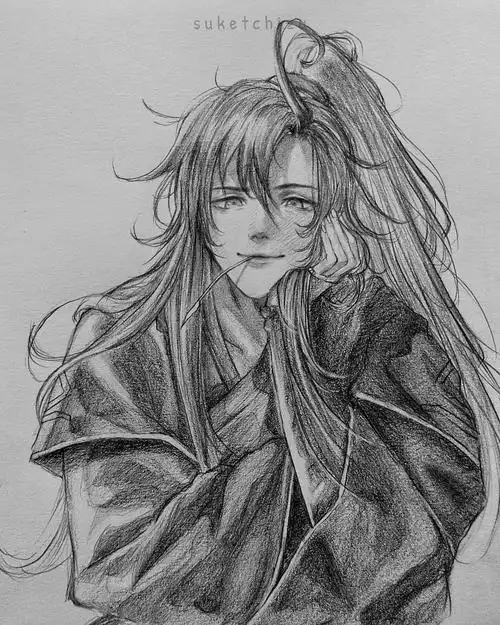 素描感十足的动漫手绘一支铅笔的逆袭