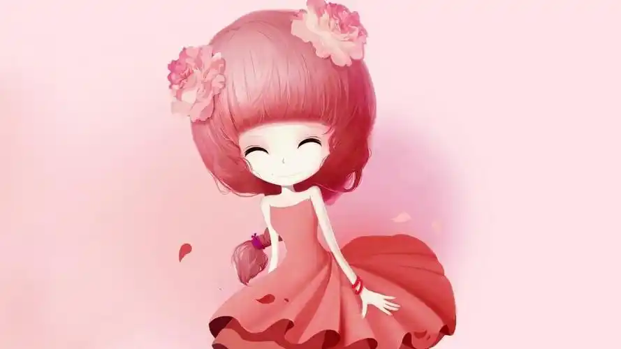 可爱卡通花花姑娘,高清壁纸图片,卡通明星-回车桌面