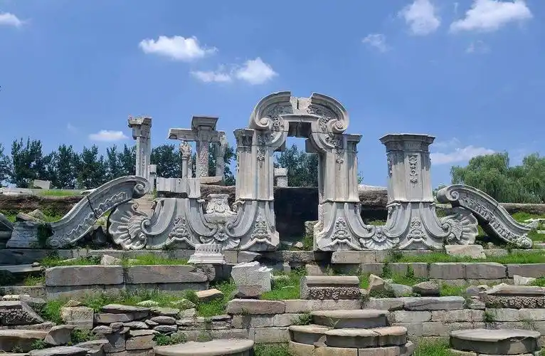 实拍,曝光圆明园被毁前照片,形成对比,令人感叹