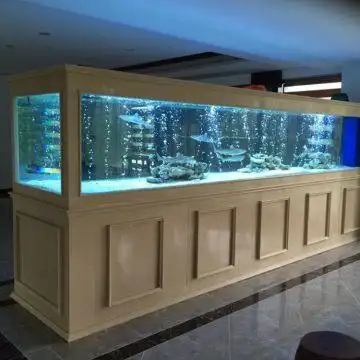 定做大型实木观赏生态创意玻璃水族箱 生态造景鱼缸 厂家直销