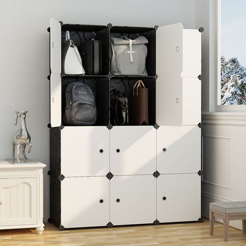 简易衣柜组装收纳柜子卧室家用塑料布衣橱多层出租屋放包包学生版