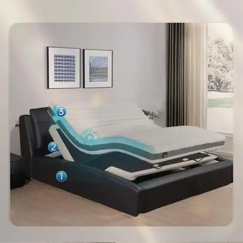 电动床丨多功能电动床真可以宅在卧室了09