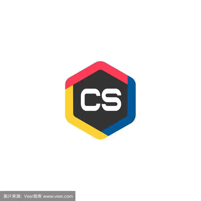 首字母cs标志模板设计