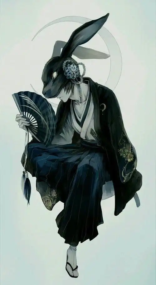 戴着面具的动漫男头像或女生头像(人前笑谈背后舔伤)(22)