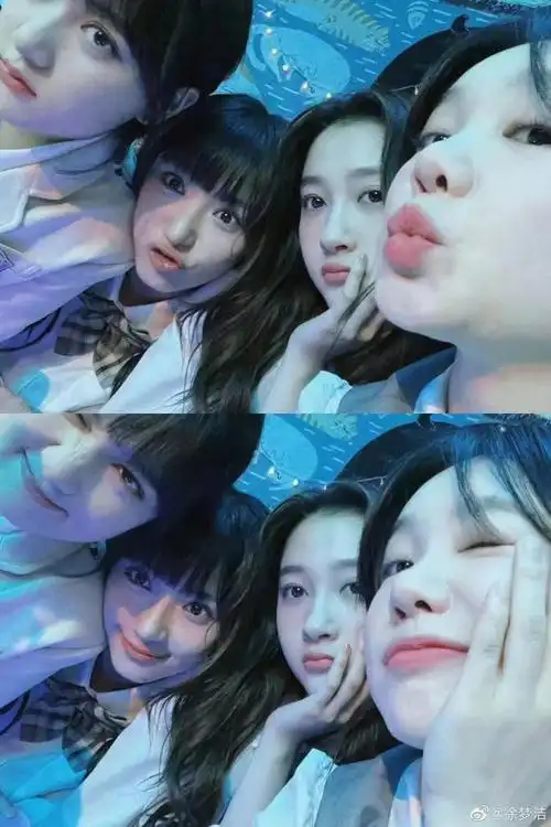 关晓彤晒《二十不惑2》闺蜜合影,一起面膜局,睡衣局,饭局