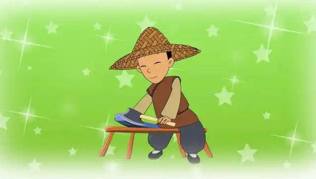 磨刀不误砍柴工的故事,小头爸讲的好生动,大头都听痴了!