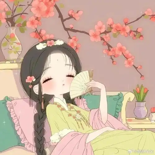 可爱国风系列少女头像