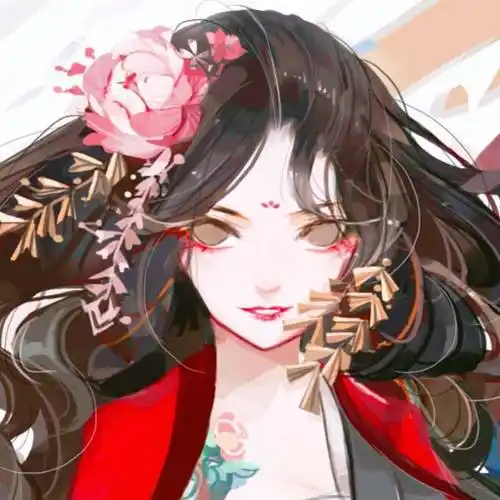 【古风红衣女头像】新妆宜面下朱楼,深锁春光一院愁