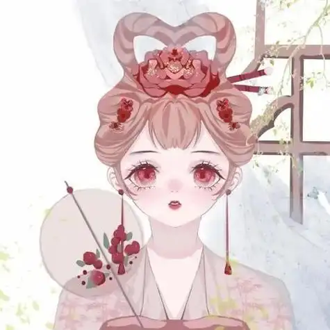 仙气古风动漫女生头像近城远山都是人间