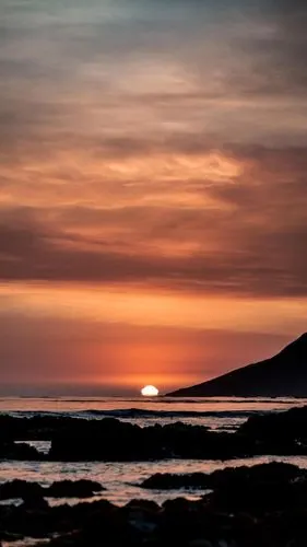 唯美迷人的日落风景,高清图片,手机壁纸