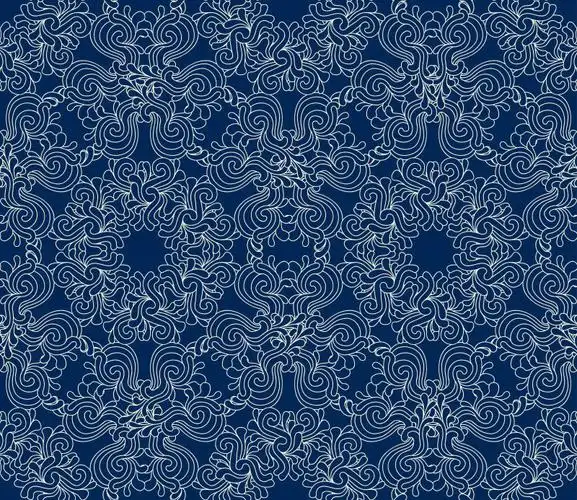 抽象的深蓝色花纹矢量背景设计