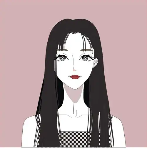 温柔女生头像|平面|图案|qwings - 临摹作品 - 站酷 (zcool)