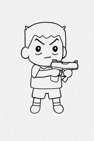 🎮和平精英简笔画来啦!🖌️