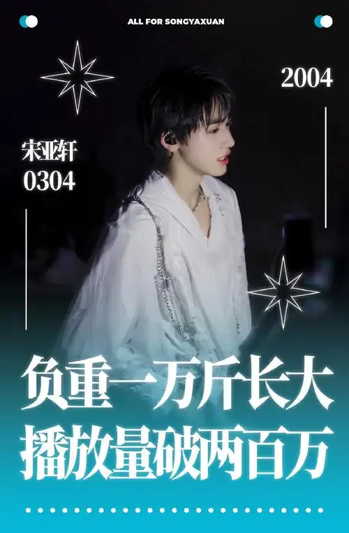 宋亚轩负重一万斤长大播放量破两百万