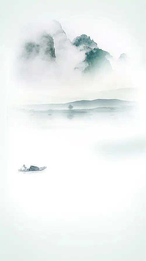 中国风水墨典雅海报psd背景图