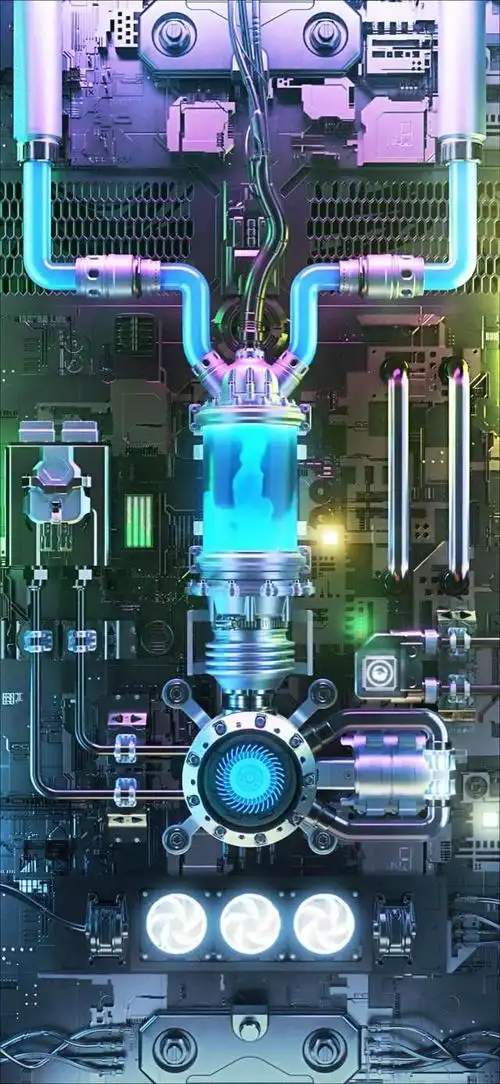 苹果4d立体感齿轮动态壁纸,livephoto原图