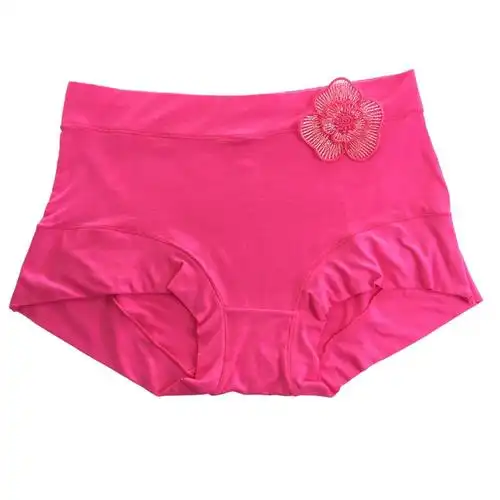 女士内裤莫代尔纯色柔软舒适透气修身潮裤小平角裤9724