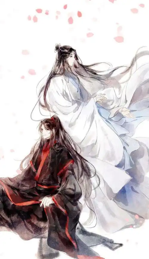 《魔道祖师》忘羡唯美壁纸  我想带一人回云深不知处.带回去,藏起来.