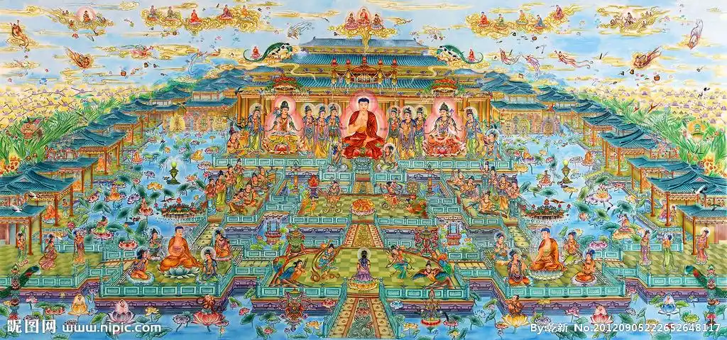 真实不虚的西方极乐世界图片