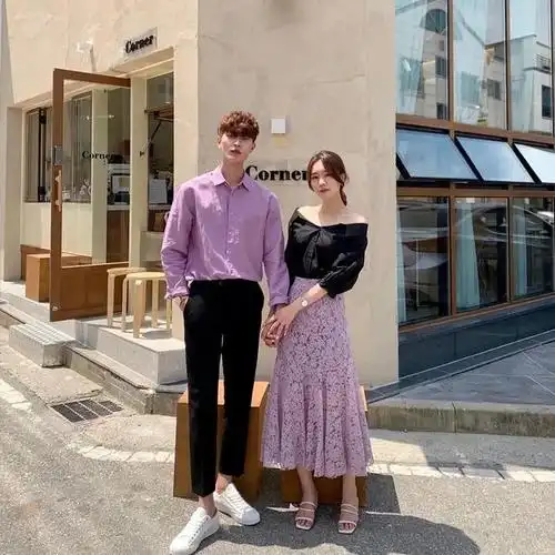 原创身高156小个子跟183男友情侣装搭配,显高时尚气质,秀恩爱很高级