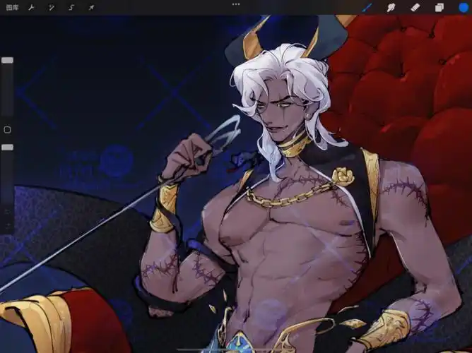 呕吼久违的画了黑皮