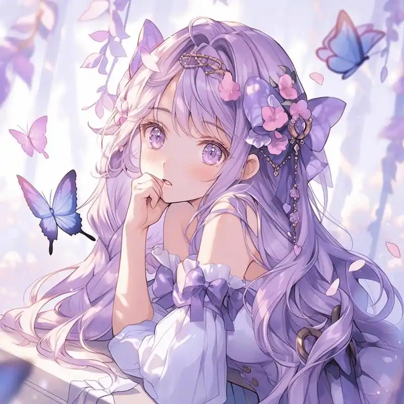 好看头像# #闺蜜头像# #古风头像# #头像# #女生头像# #紫色系# #我