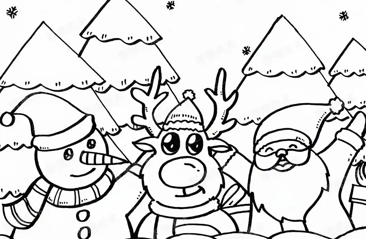 圣诞节简笔画教程.#创作灵感 #绘画过程 #圣诞 #零基础学 - 抖音