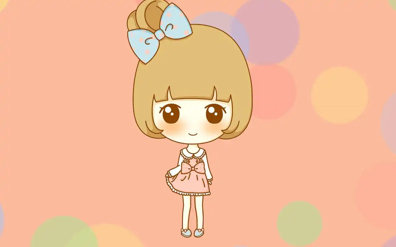 萌萌哒卡通鬼小妞可爱电脑桌面壁纸高清大图预览1920x1080_卡通动漫