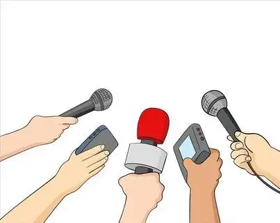 矢量手绘新闻采访免抠手绘卡通卡通元素