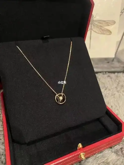 卡地亚黑色护身符项链  超酷的94