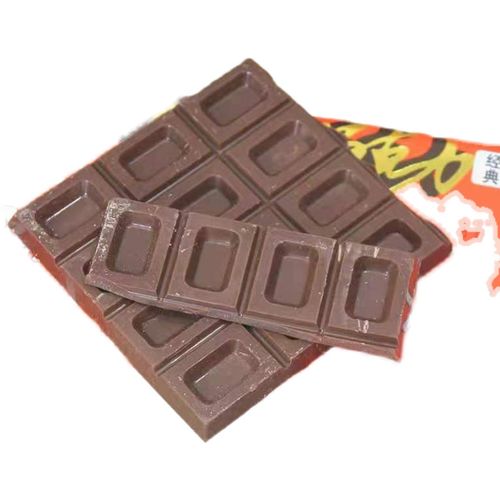 8090后天津大板巧克力排块怀旧零食小时候校门口代可可脂黑巧克力