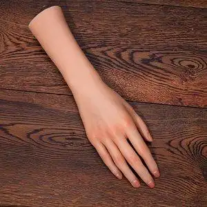 调节直播硅z胶可教学道具手模特女仿真美甲展示假手饰品手模型拍l