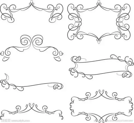 花边装饰简笔画 好看的花边装饰简笔画