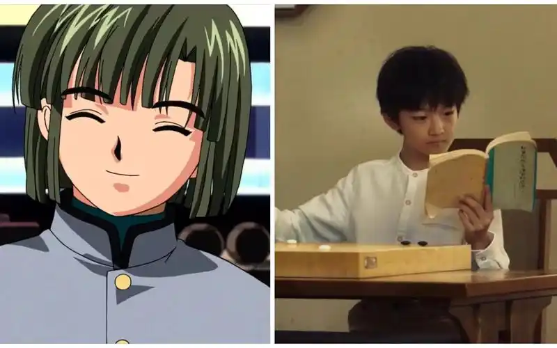 【棋魂】动画vs真人 小光(佐为/褚嬴)第一次与小亮下棋