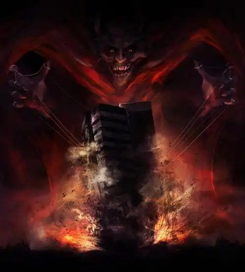 恐怖的地狱恶魔催了打大厦
