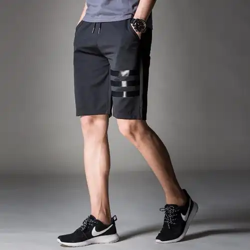 夏天男运动休闲短裤夏季马裤印花五分宽松沙滩大裤衩男士夏裤子潮