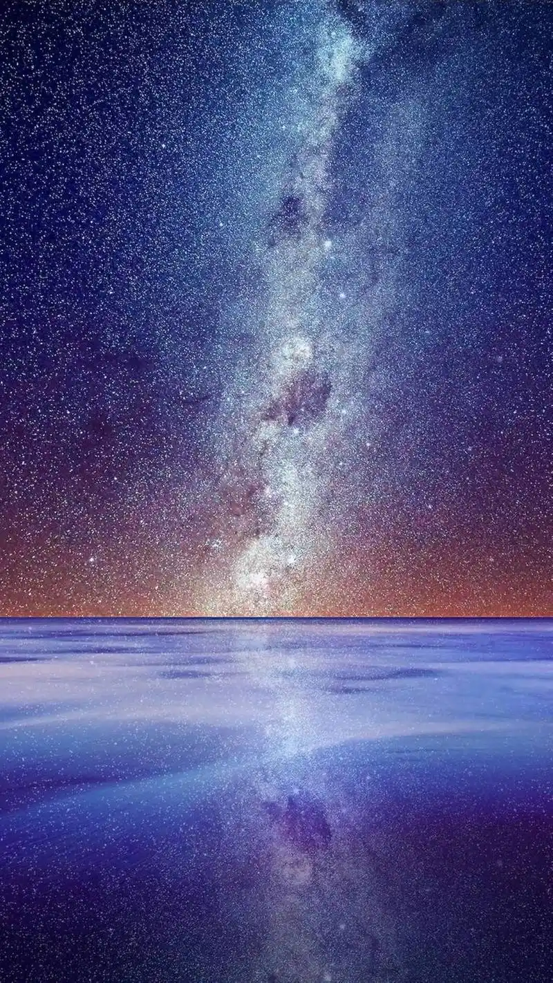 简单壮观的星空银河,成功男士必备壁纸,超高清手机壁纸献上!