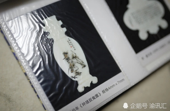 除了微刻字,潘启慧的微刻画更是精妙绝伦,无论山水,花鸟,人物的线条