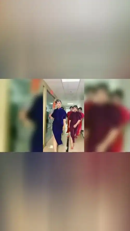 帅哥反串旗袍美女