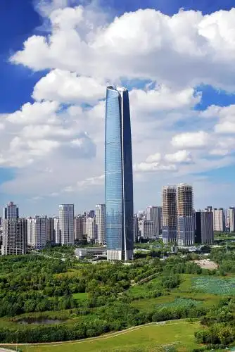中国湖北武汉中心泛海中央商务区城市建筑风光