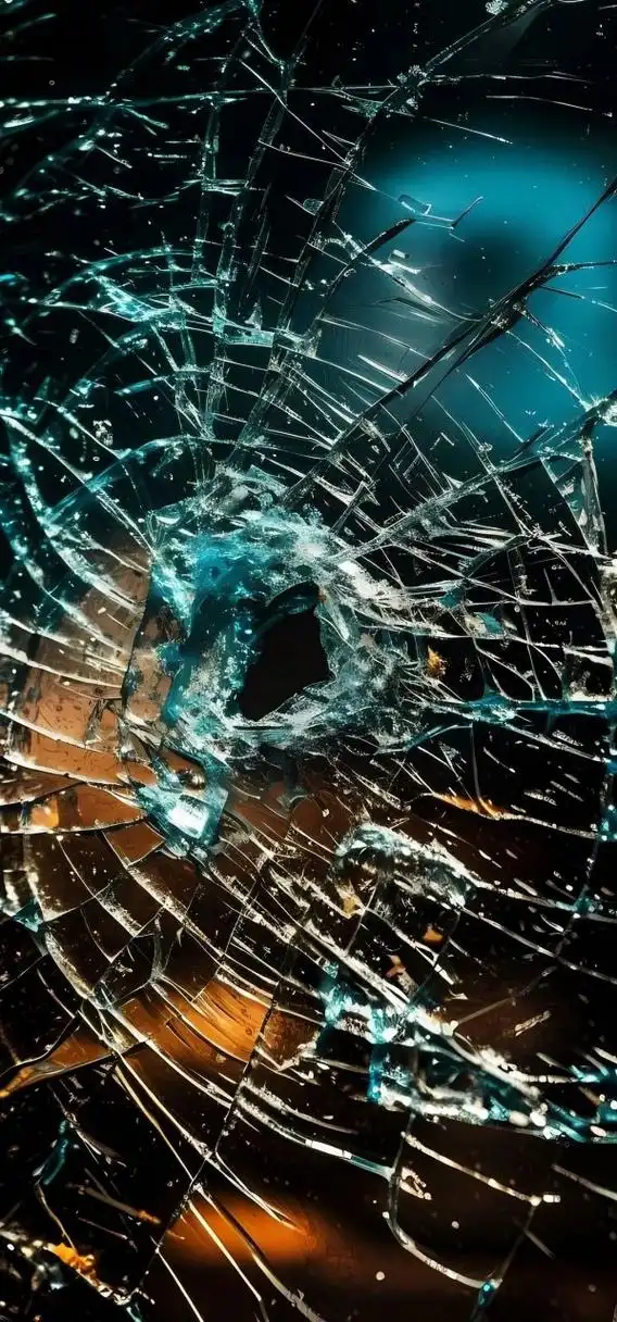 破屏碎屏效果壁纸 玫瑰不用长高,晚霞自会俯腰,爱意随风奔跑,温柔漫过