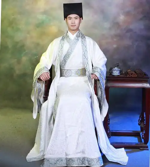 栖凤阁汉服男装汉代服装古装秋冬直裾 氅衣套装价格:680.00元