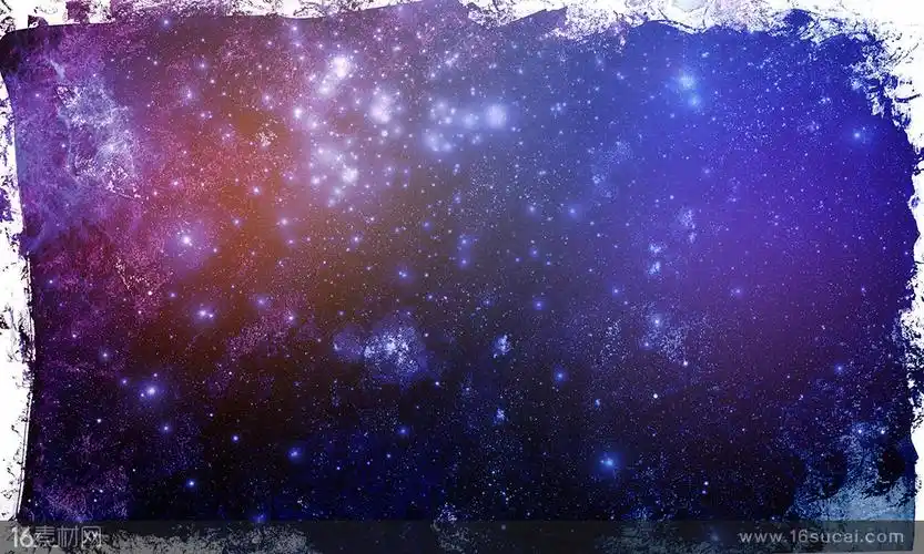 紫色渐变星空海波背景高清图片