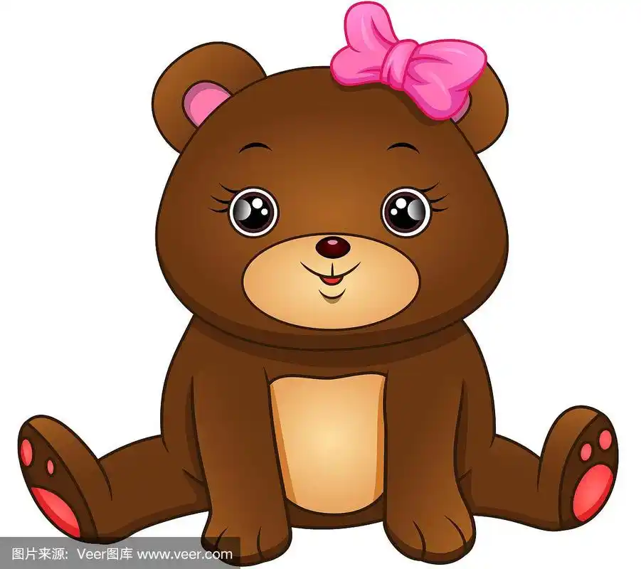可爱的小熊卡通