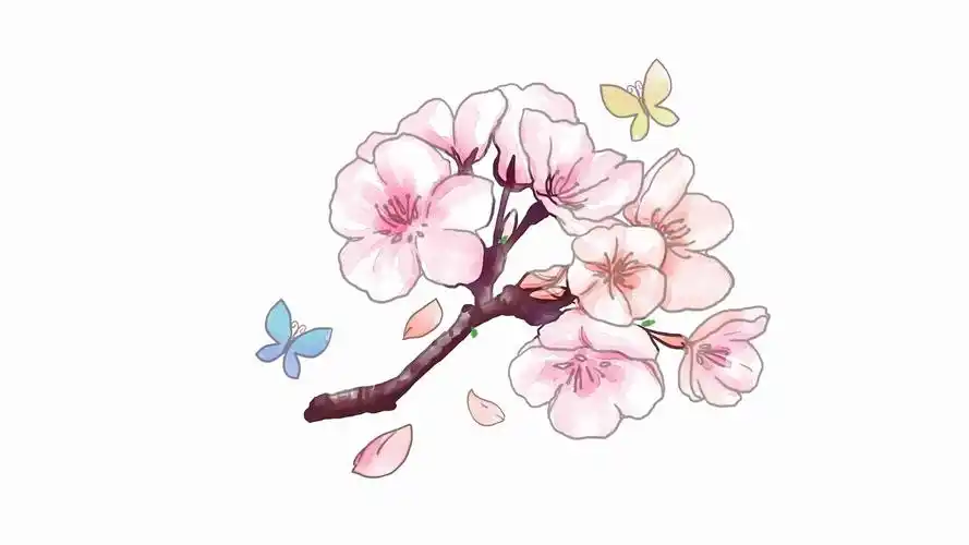 春暖花开之桃花手绘简单又美丽