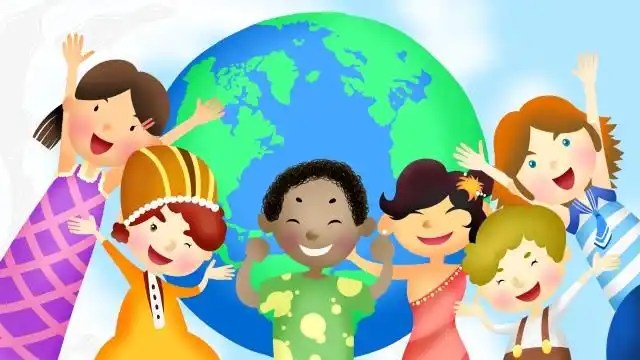 国际友好和谐友谊 插画素材 插画图片